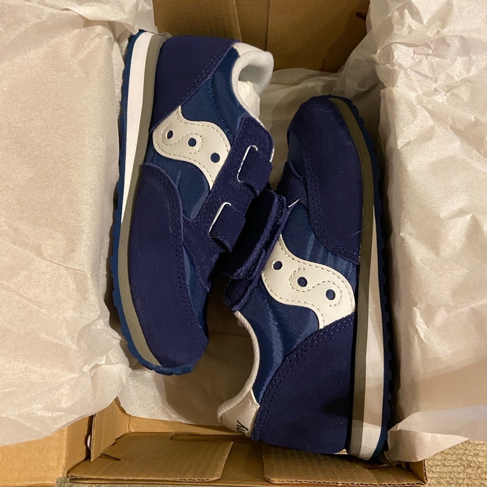 Saucony Kids' Navy and White Sneakers